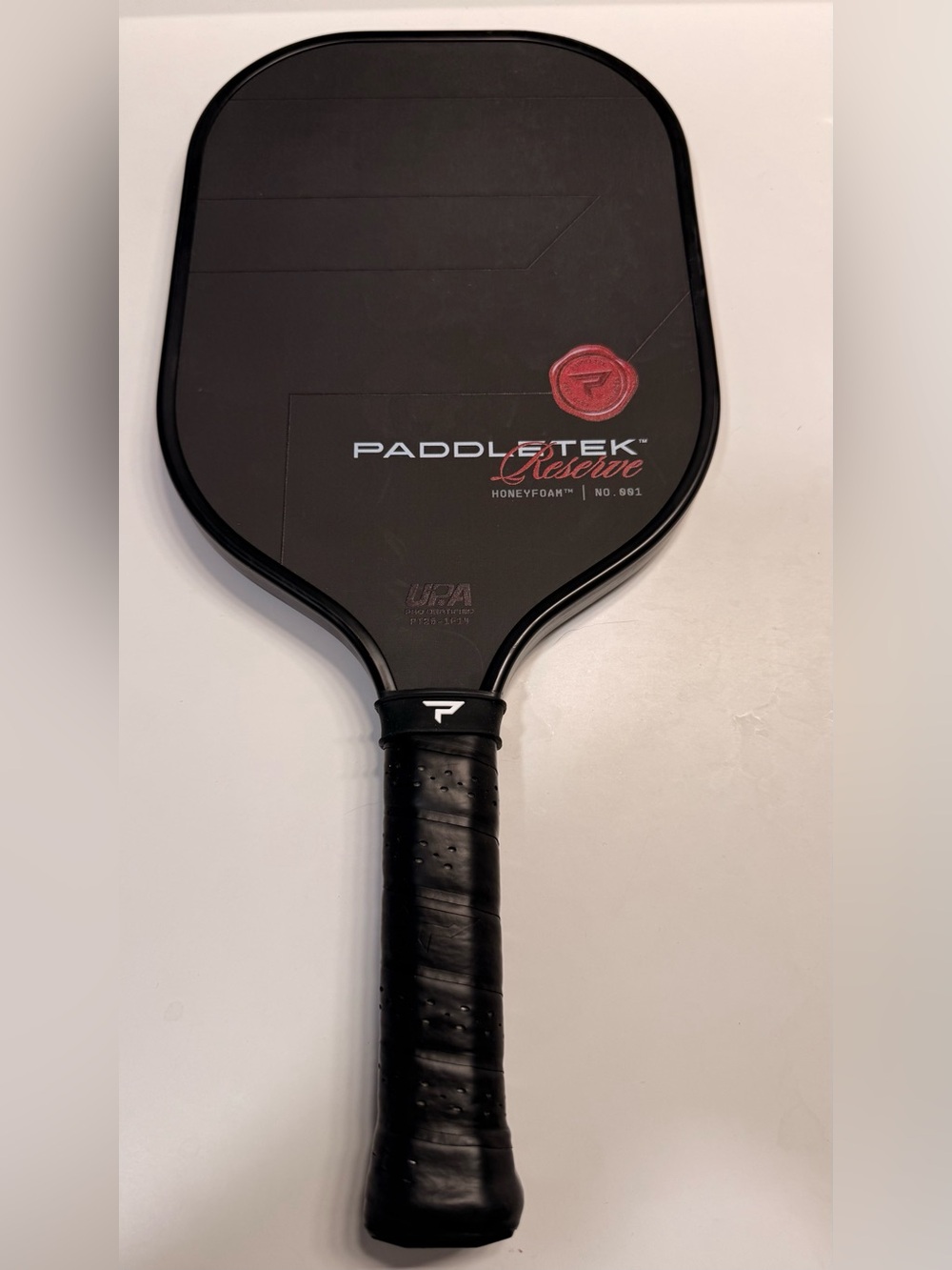 Paddletek Reserve Honeyfoam Pickleball Paddle - Black with Red Accent